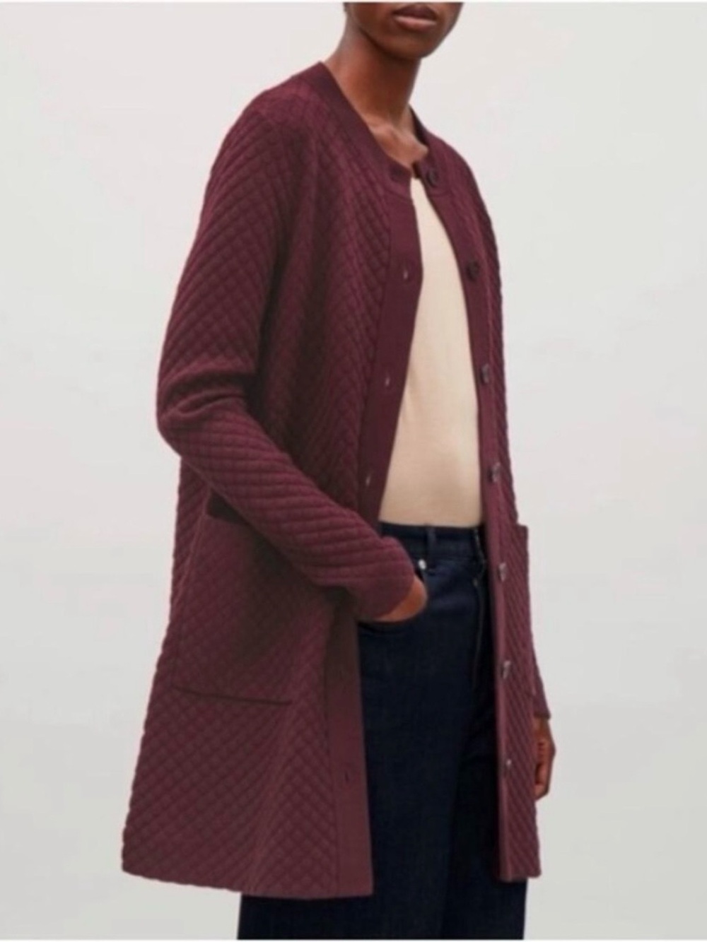 COS Quilted Cardigan Jacket